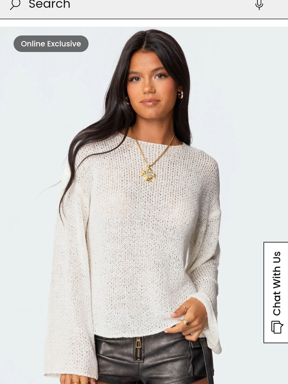 Edikted  Drop Shoulder Light Knit Sweater